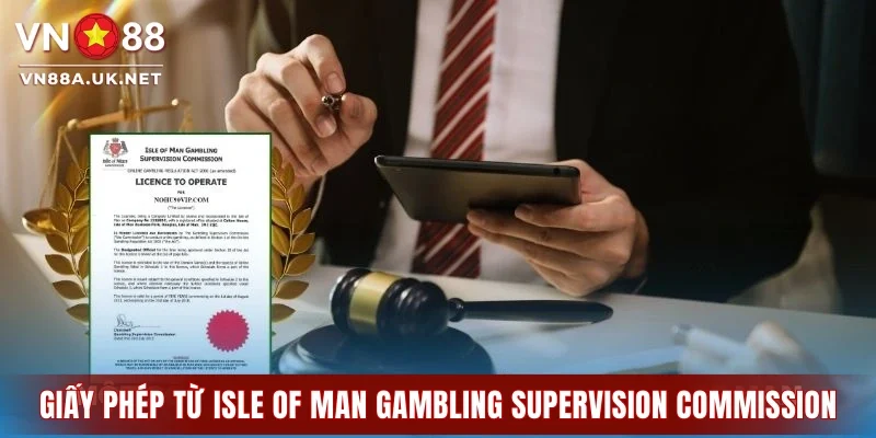 Chứng từ của cơ quan Isle of Man Gambling Supervision Commission