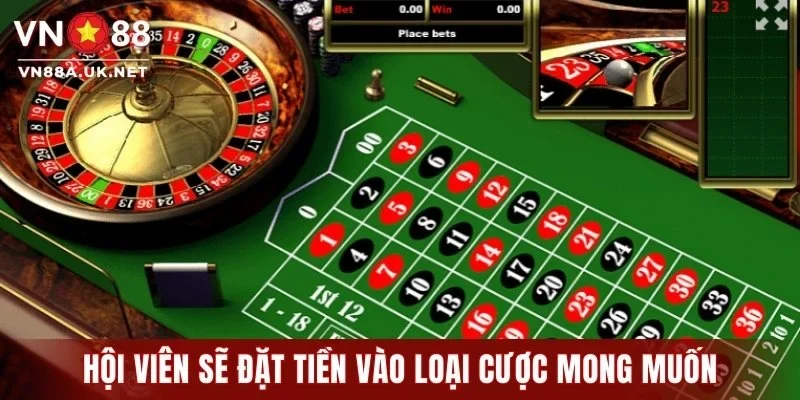 Hội viên sẽ đặt tiền vào loại cược mong muốn